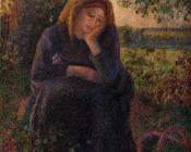 卡米耶 毕沙罗 : Seated Peasant